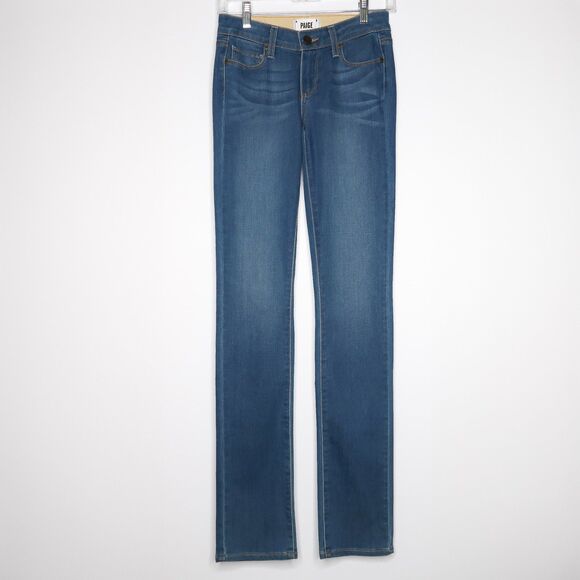 Paige Jeans Size 25 Womens Blue Wash Skyline Straight Mid Rise Straight Leg - Picture 1 of 7